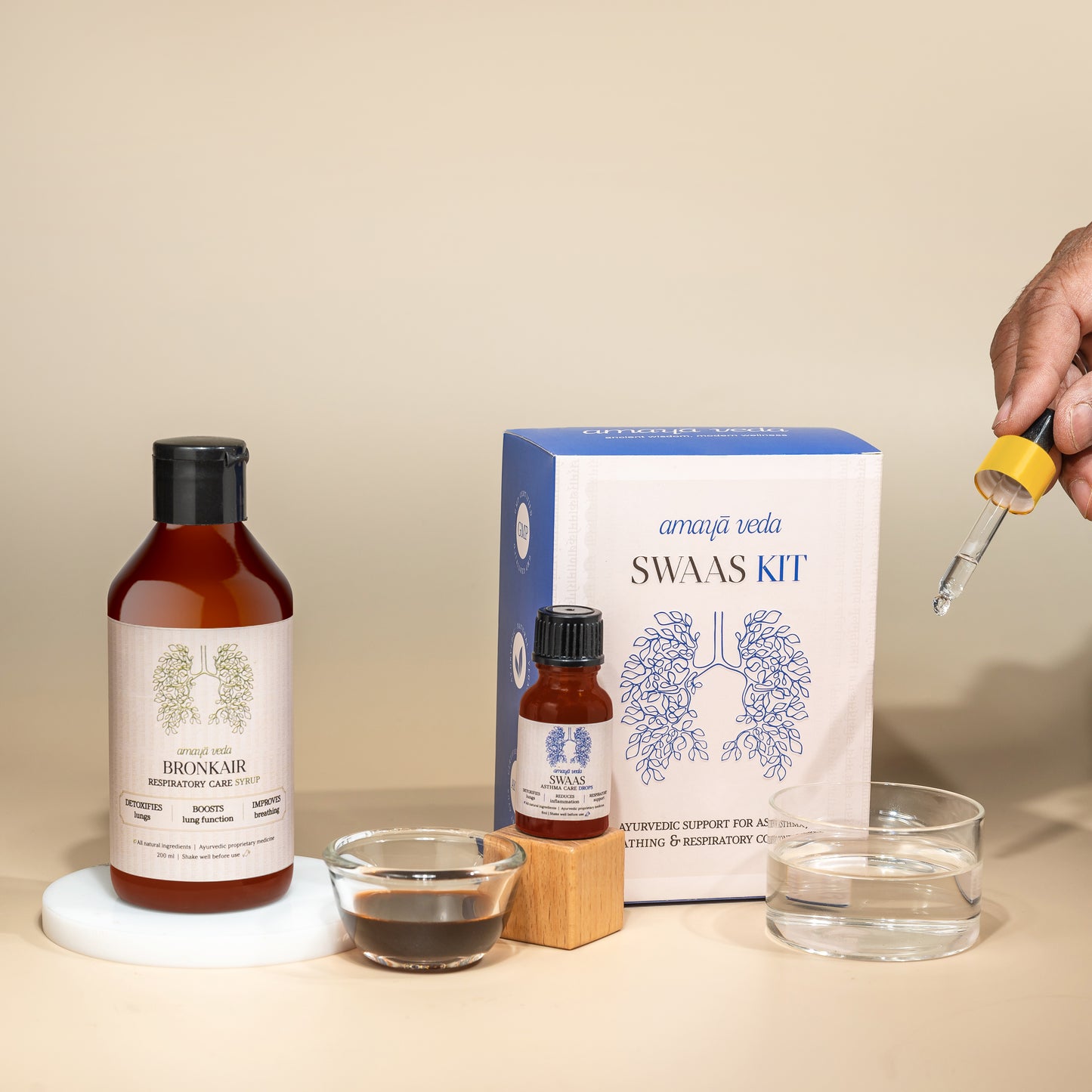 Swaas Kit -
Swaas Drops & Bronkair Syrup